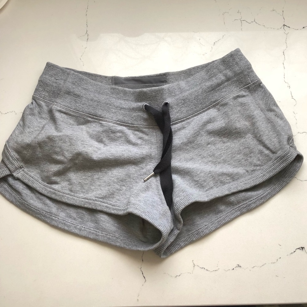 Grey lululemon sweat-shorts